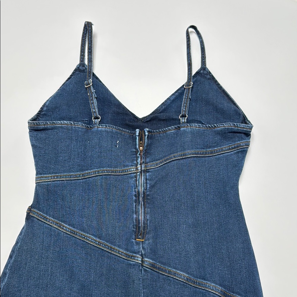 Reformation Jeans Denim Blue Midi Dress - Picture 6 of 10